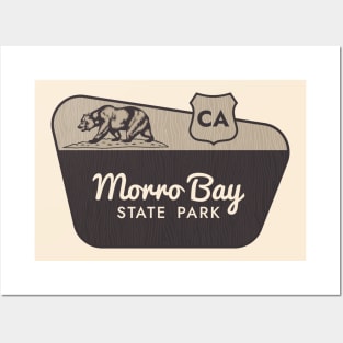 Morro Bay State Park California Welcome Sign Posters and Art